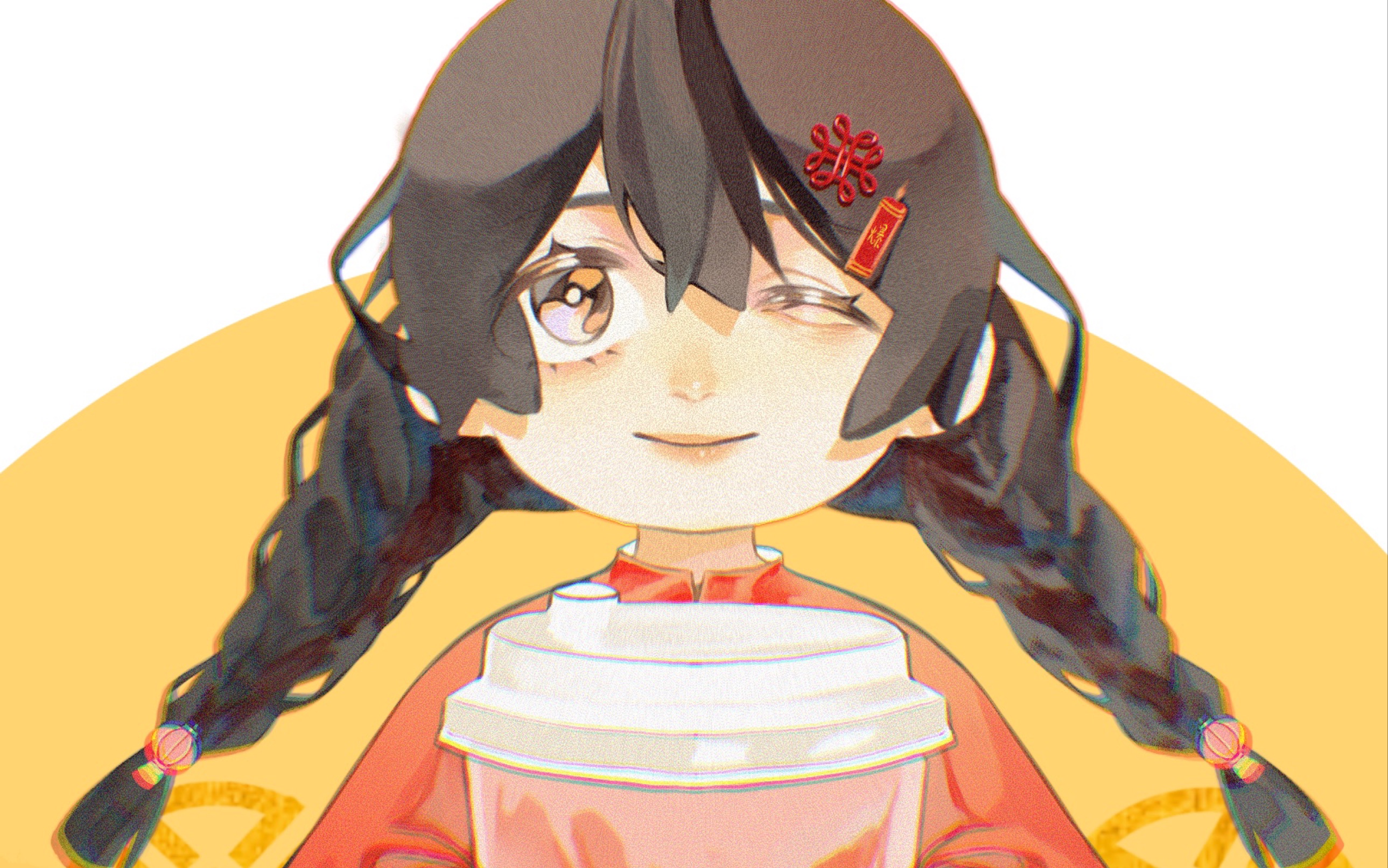 画一个大头娃娃