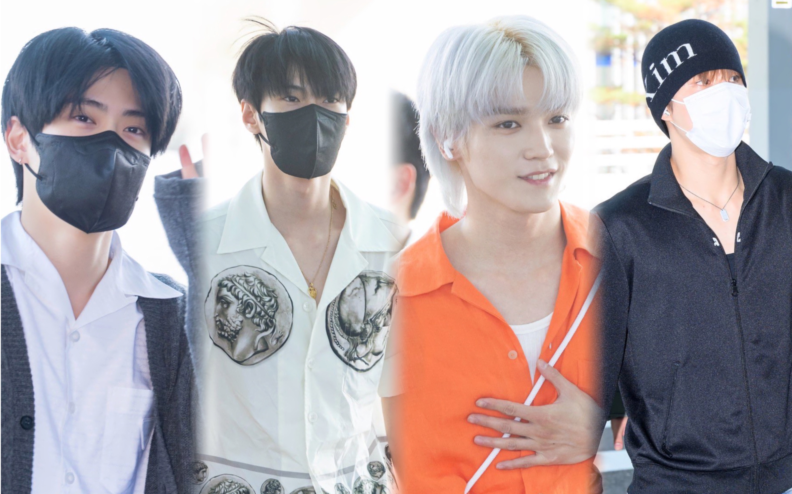 今日nct李泰容 金道英 郑在玹 金廷祐 仁川国际机场飞泰国曼谷参加"