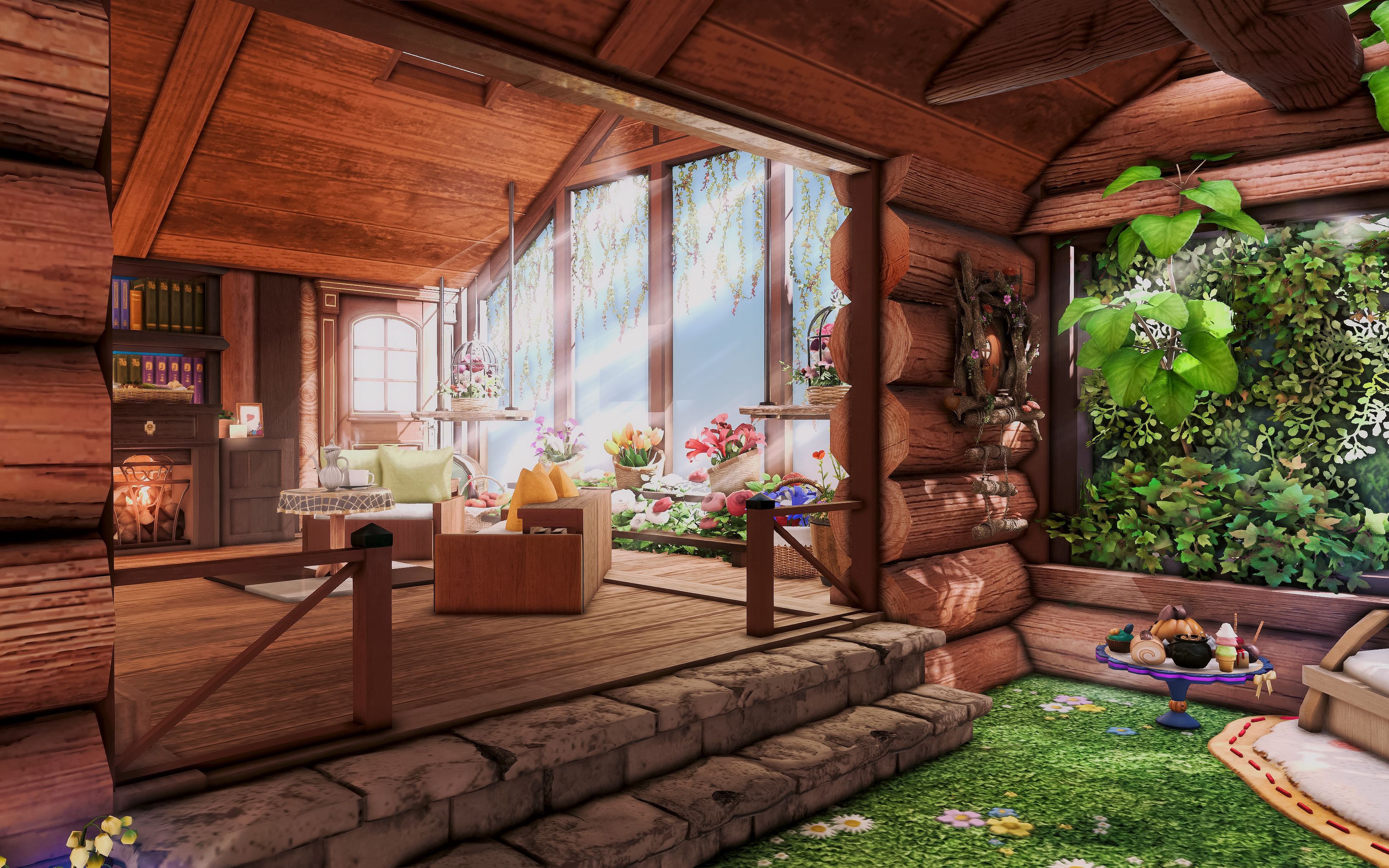 【ff14装修】拉拉肥的可爱森系阁楼木屋l