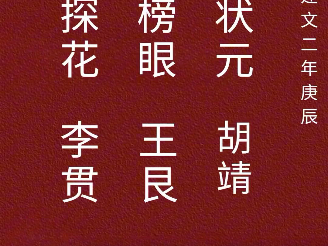 历史上的顶级学霸都叫什么名字 明清状元姓名系列 第三集哔哩哔哩bilibili