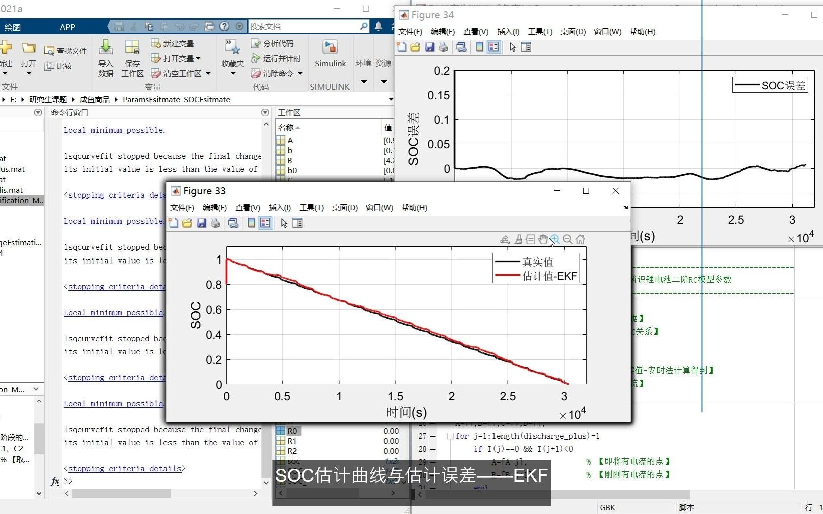 锂电池参数辨识与SOC估计哔哩哔哩bilibili