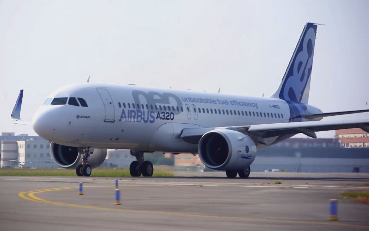 空中客车 - a320neo环欧洲试验过程缩时影片_哔哩哔哩_bilibili