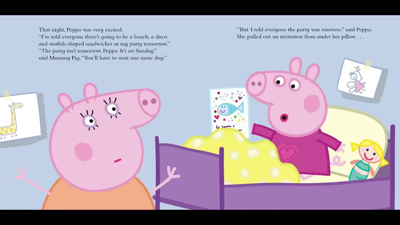 [图]经典儿童双语绘本小猪佩奇Peppa Pig Peppa The Mermaid Read Aloud For Kids