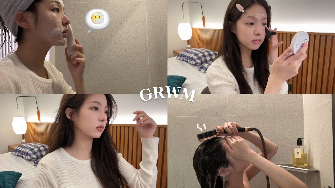 在寂静中垂下刘海*grwm..𐟛【SEOYEON】哔哩哔哩bilibili