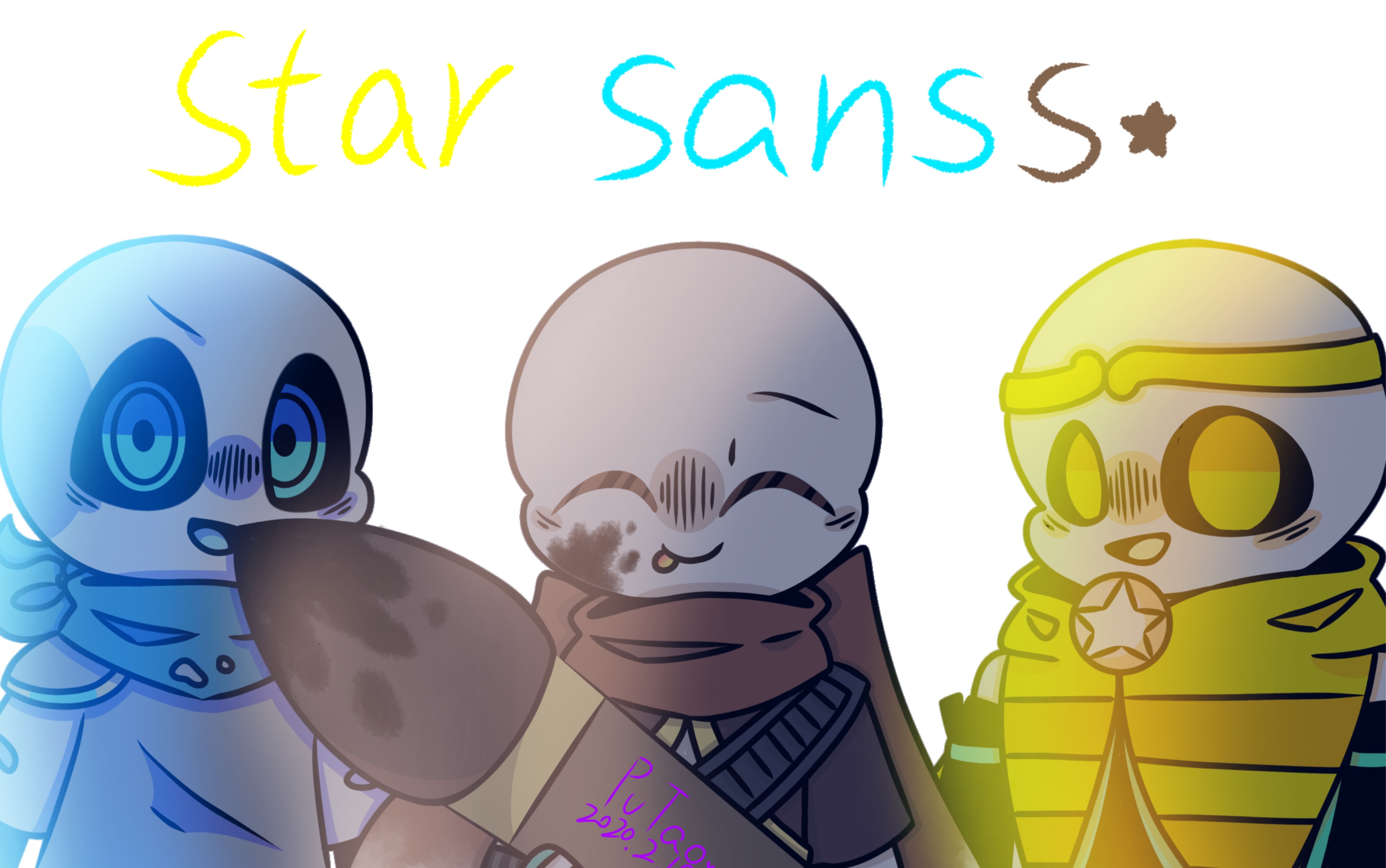 we are star sanss!(绘画过程)