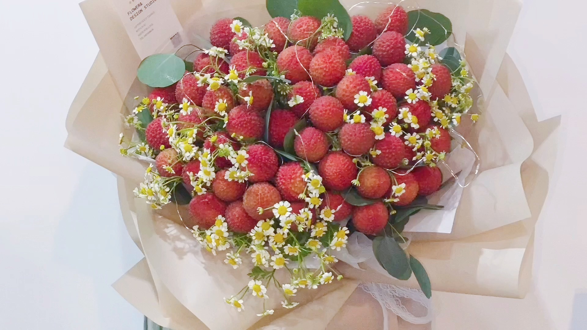 深圳花店|花影flora 夏日荔枝花束_哔哩哔哩_bilibili