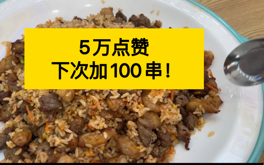 在沈阳兰州拉面点一份炒饭加料50个肉串!吃光了兰州拉面一年用的牛肉,挑战一次不可能完成的任务,5万点赞出绝世狠活!哔哩哔哩bilibili