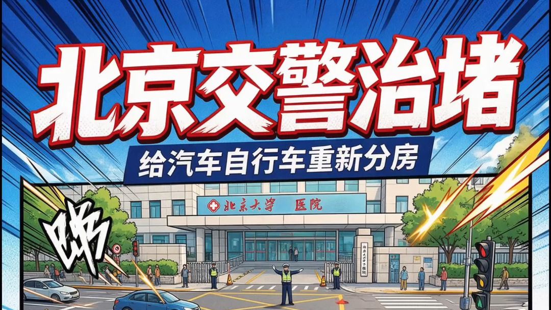 北京交警治堵，给汽车自行车重新“分房”