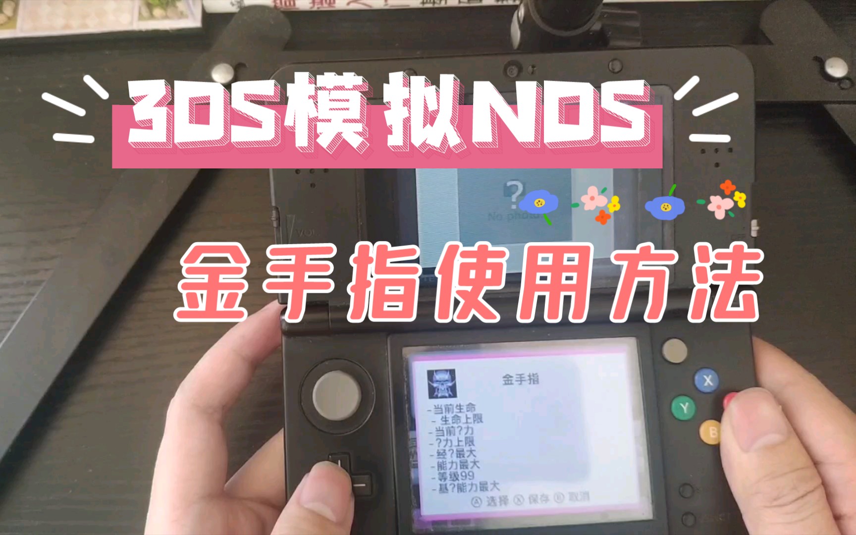 3DS玩NDS模拟器的【金手指】使用方法哔哩哔哩bilibili