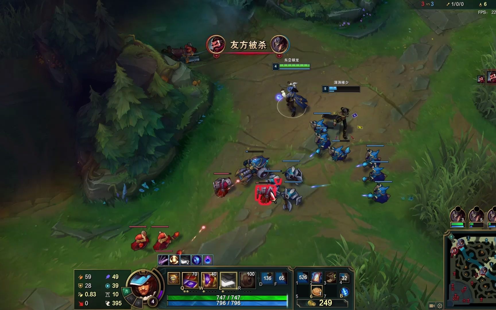 英雄联盟克隆模式崔斯特对阵格雷福斯这是一场魔法和科