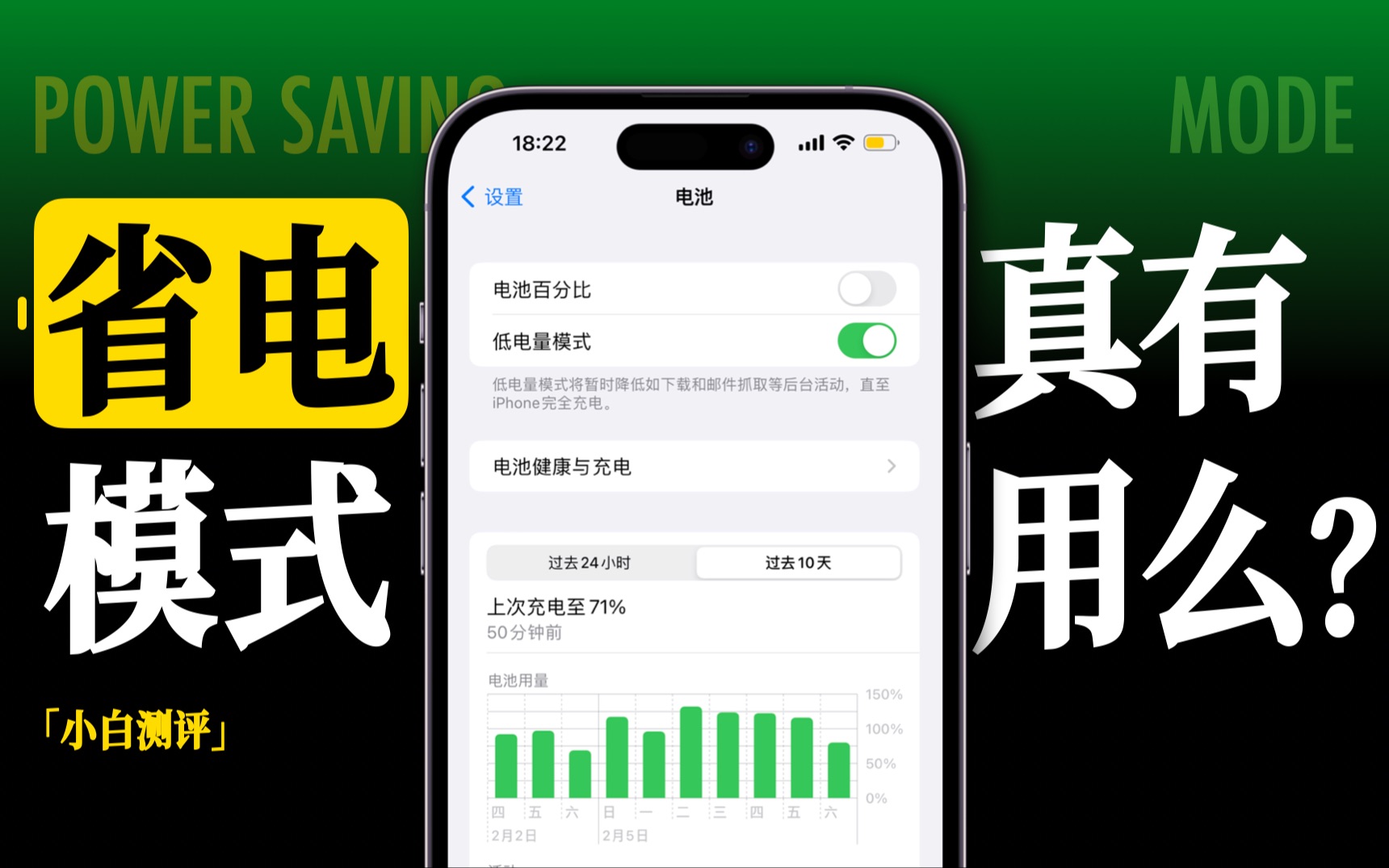 「小白」手机省电模式真的有用吗?哔哩哔哩bilibili