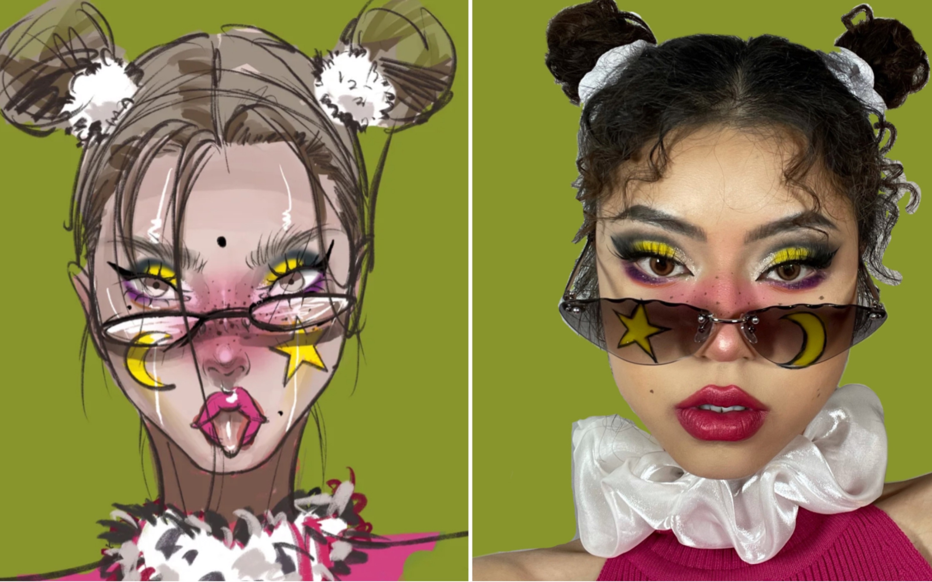 画中人仿妆|hot pink辣妹?小柿一桩