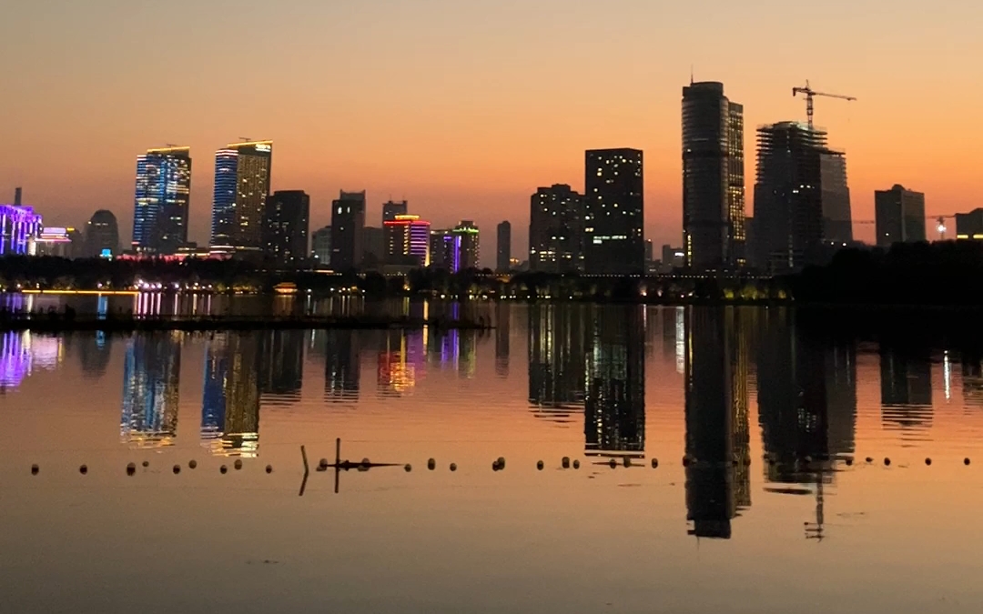 南京玄武湖美丽夜景