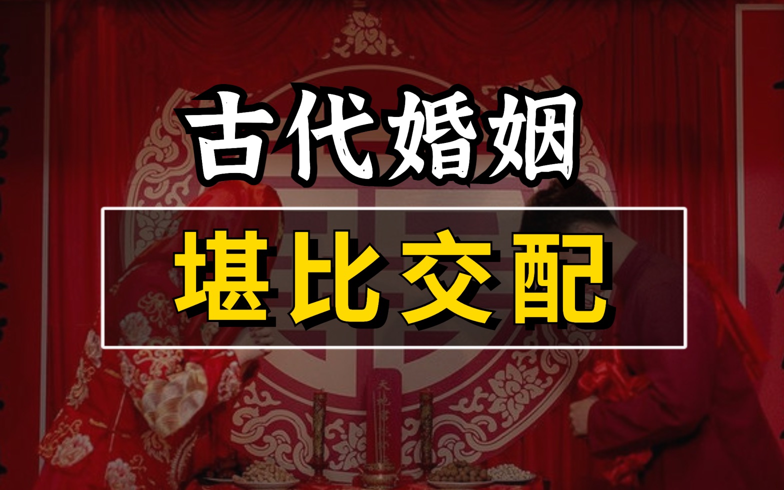 无爱无性,只为繁殖的古代婚姻制度,《闲话中国人》【丁远书单】哔哩哔哩bilibili