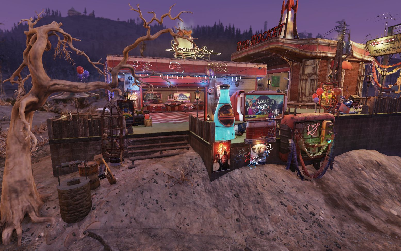 活动作品辐射76简单的房子建造吧台红火箭