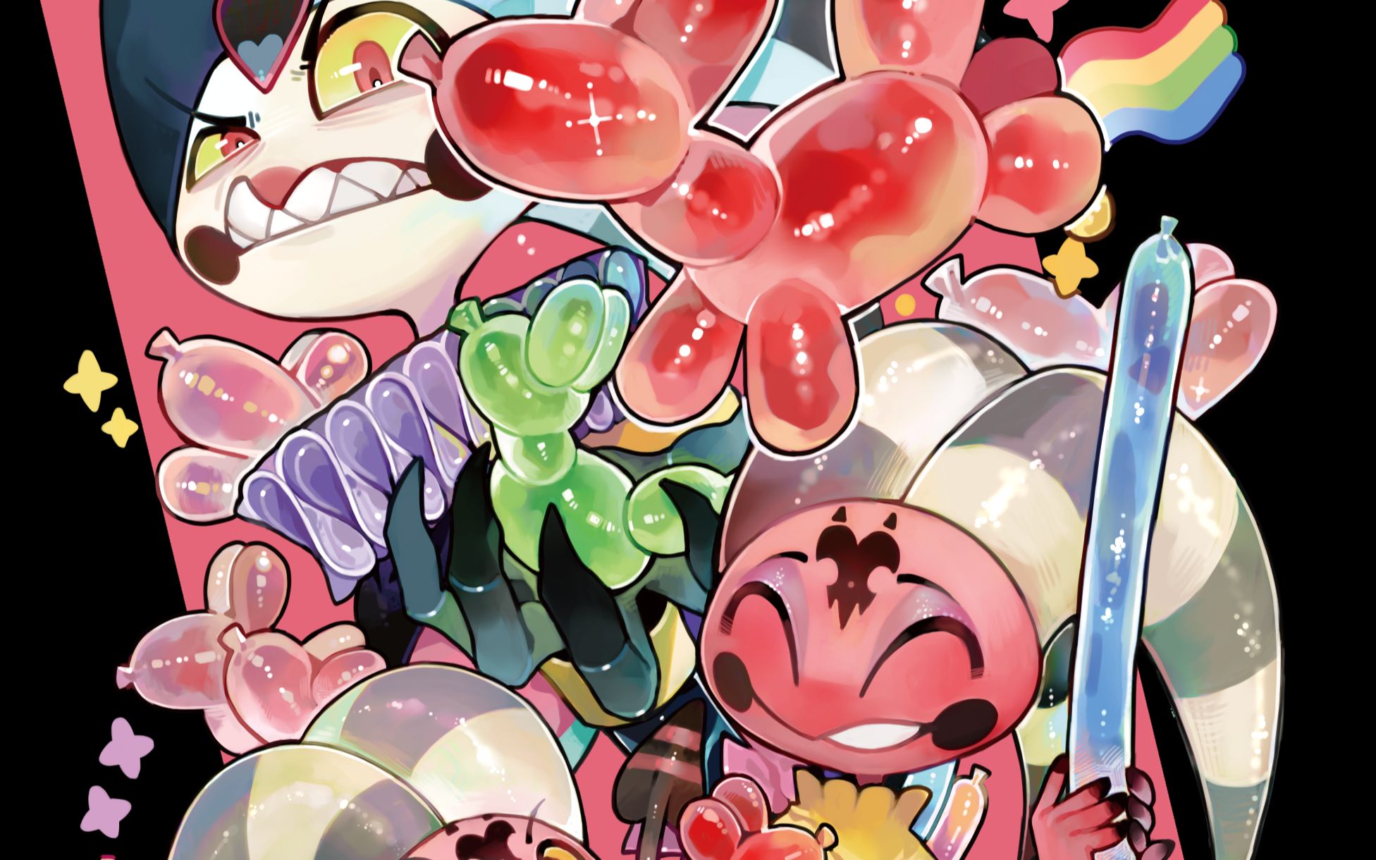 【绘画过程】极恶老大-菲兹罗利和气球马-小狼仔吖-梦想-哔哩哔哩视频