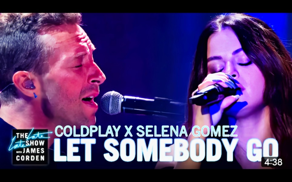 [图]【最新现场】Coldplay神仙联手Selena Gomez《Let Somebody Go》