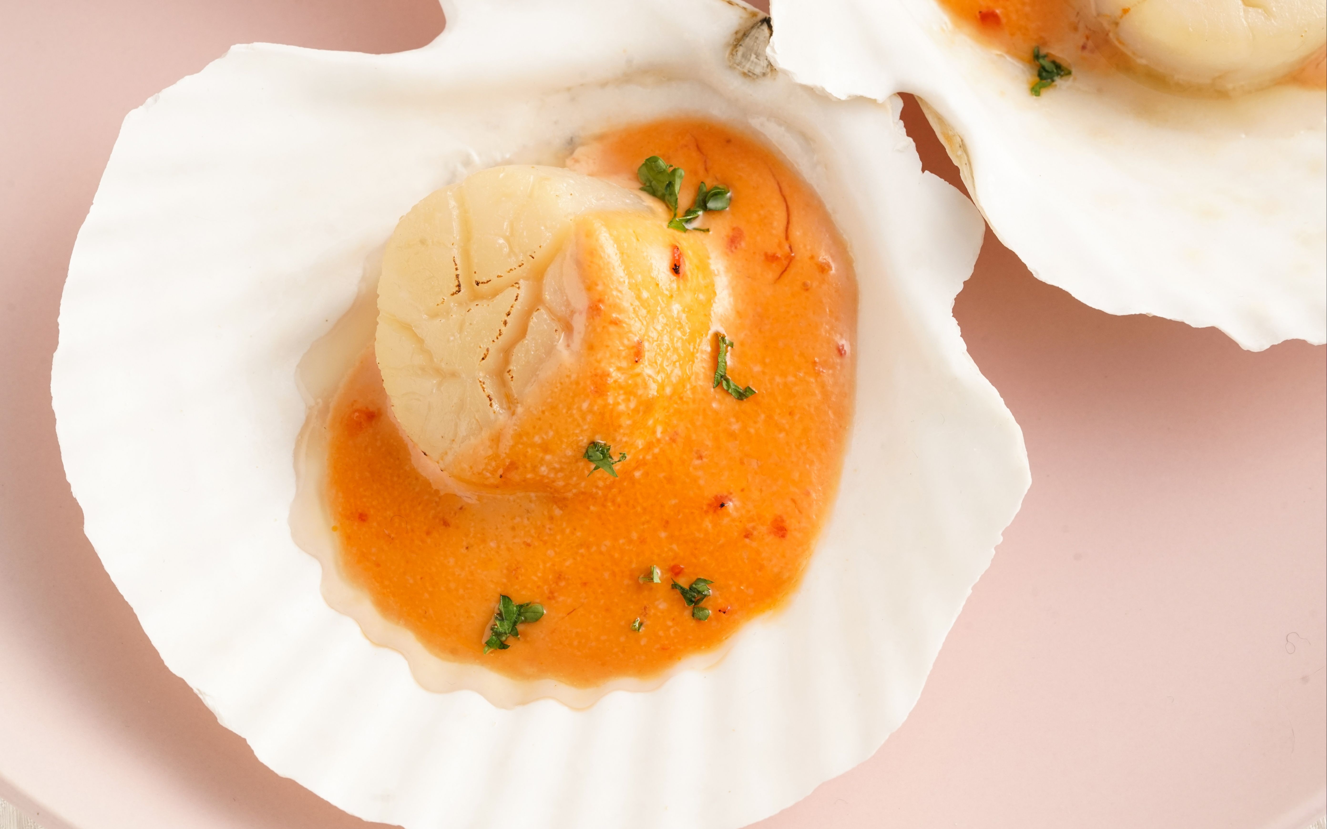 和风千岛酱焗烤半壳贝柱