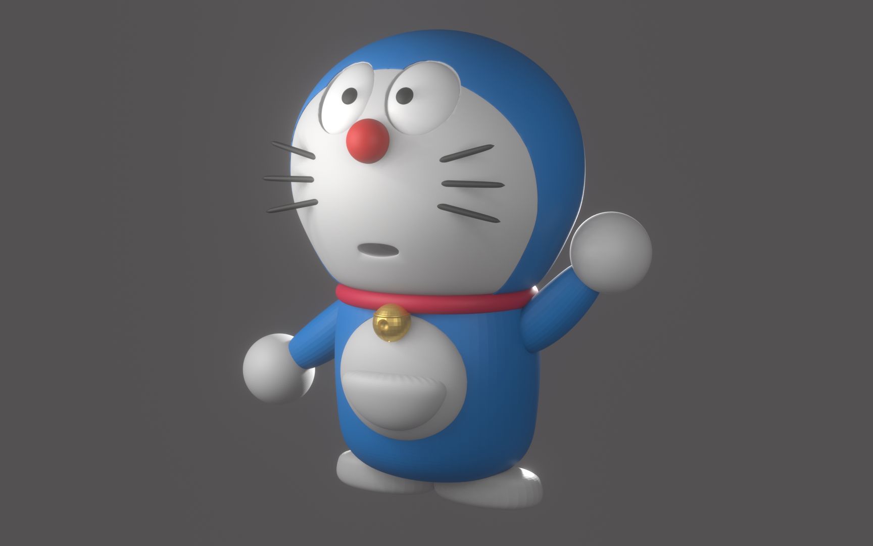 【blender】卡通角色建模 哆啦a梦_哔哩哔哩_bilibili