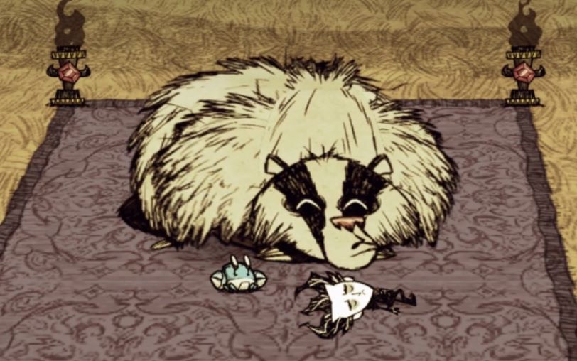 《饥荒联机》熊大:mmp 老哥!这蘑菇有毒!