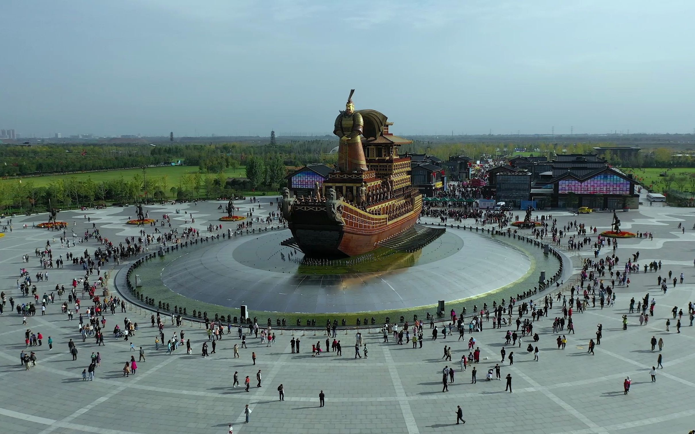 【航拍西安】昆明池-汉武大帝