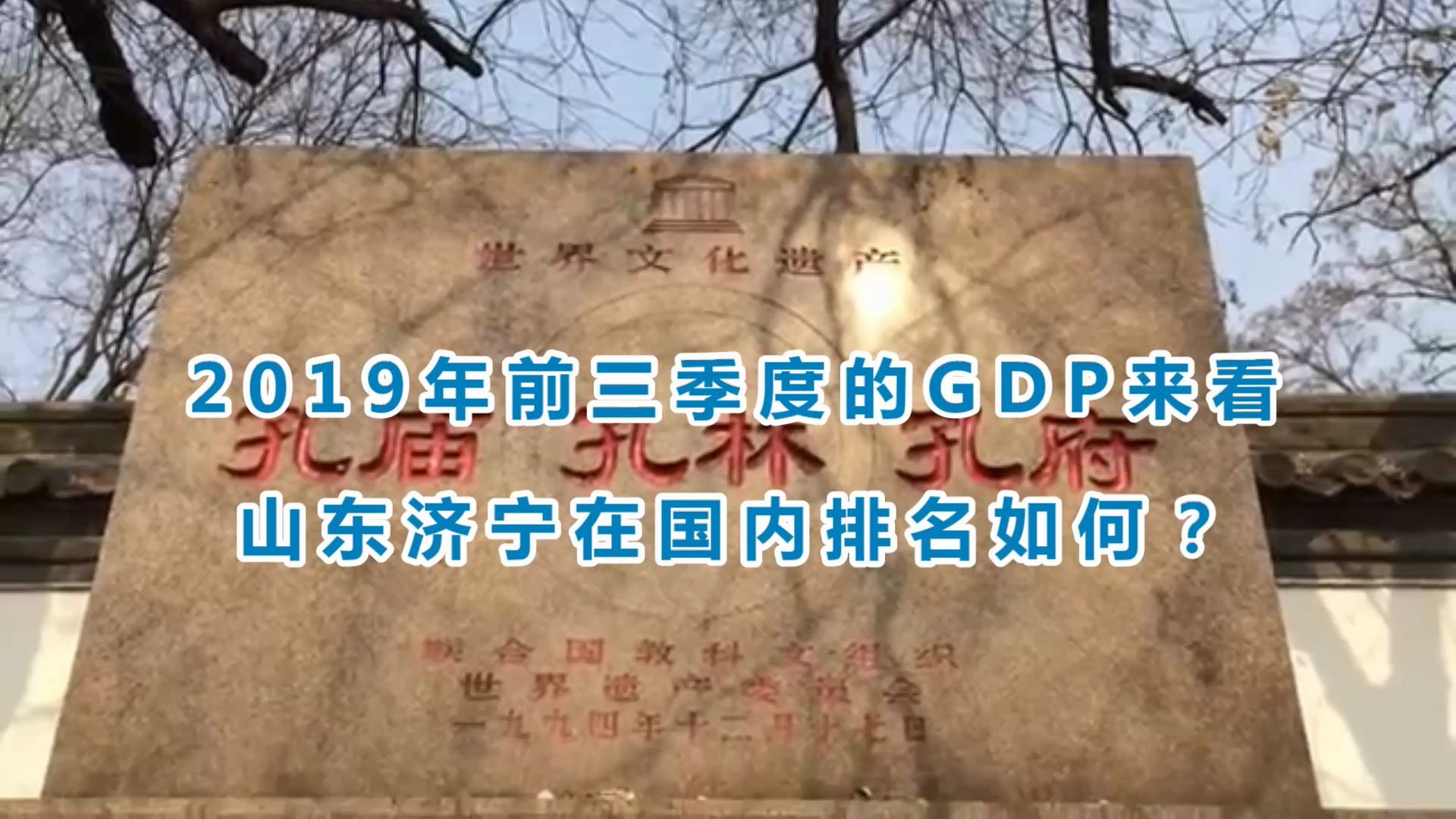 2019年前三季度的GDP来看,山东济宁在国内排名如何?哔哩哔哩bilibili