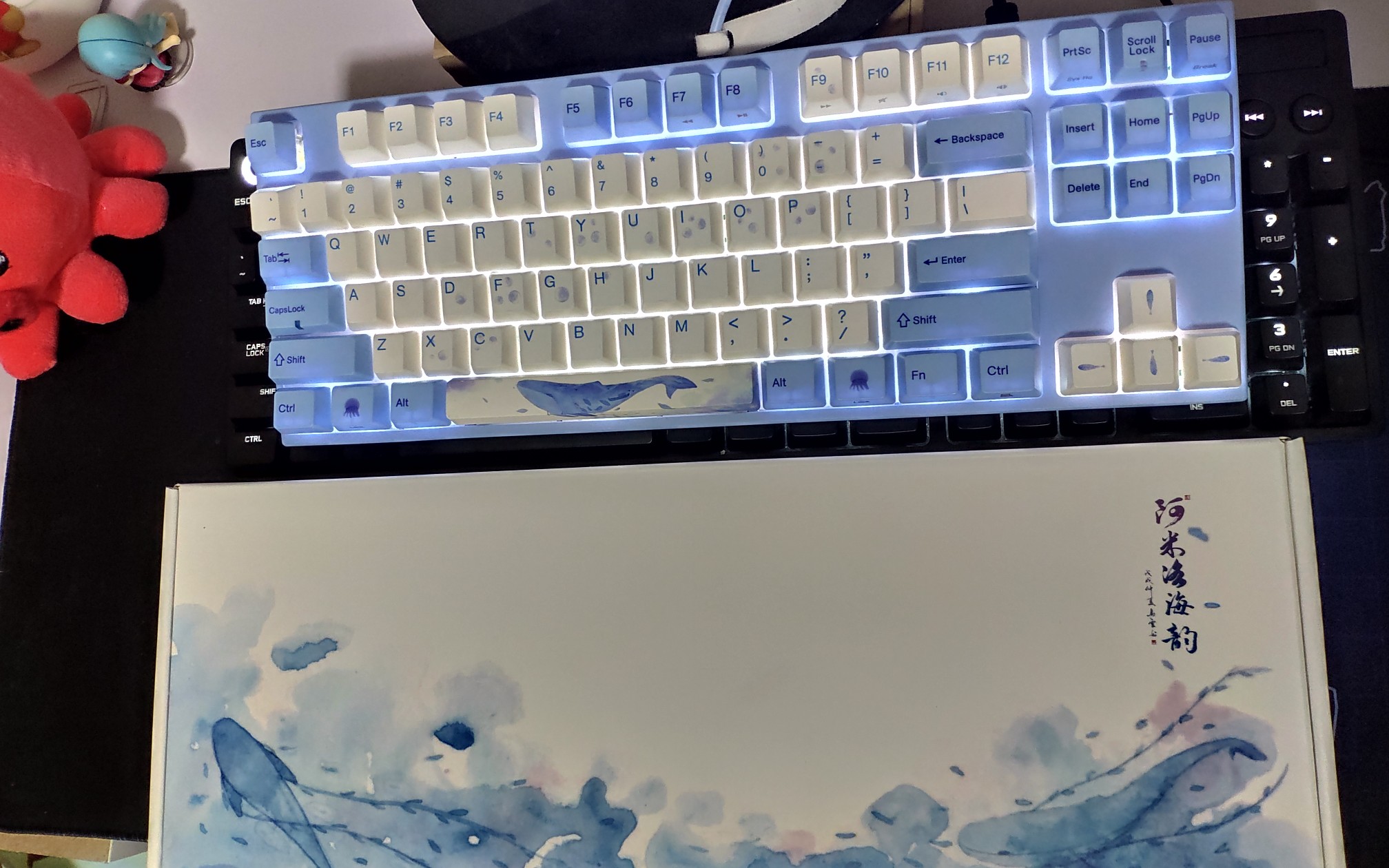 阿米洛海韵樱花粉轴玫瑰红轴开箱