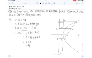 Download Video: 抛物线的性质，90度与线圆相切