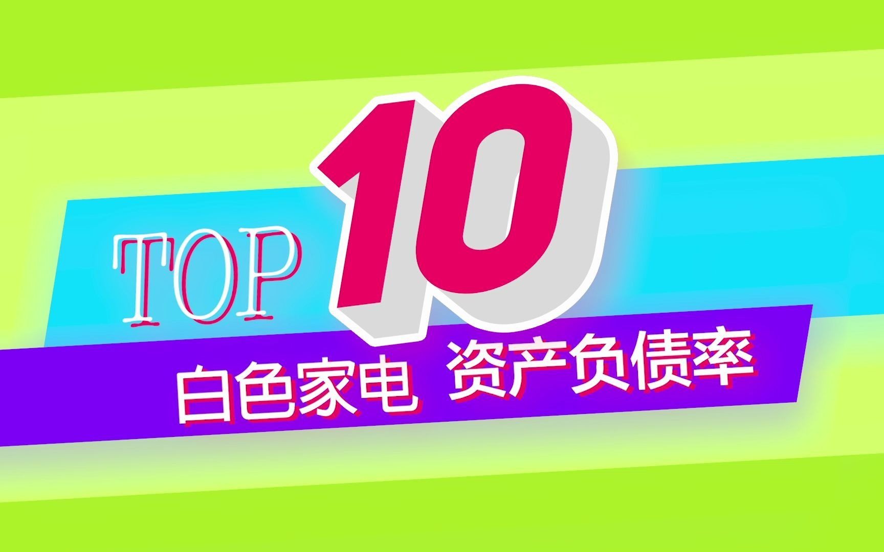 【Rank选股】白色家电行业近20年资产负债率Top10哔哩哔哩bilibili