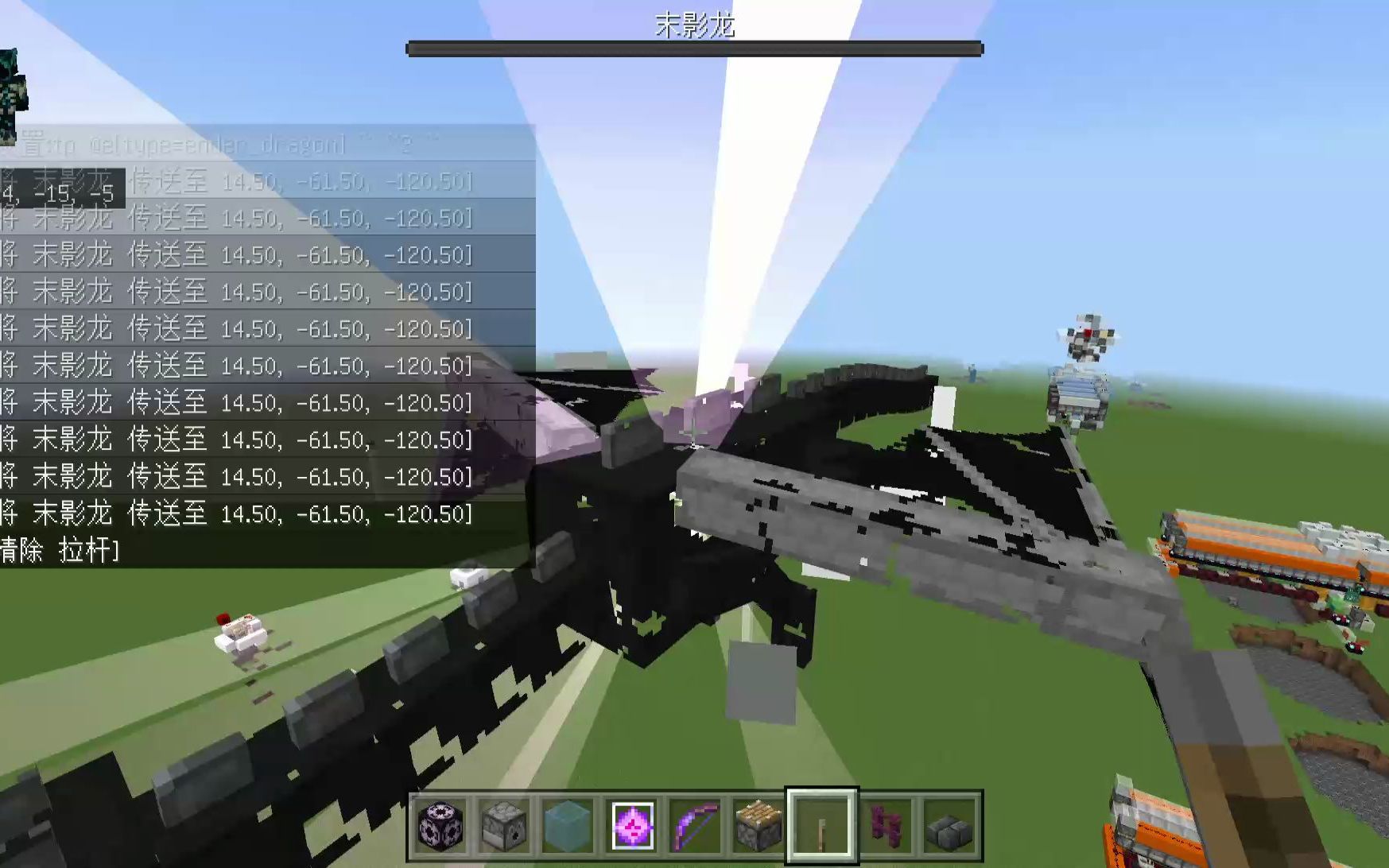 基岩版1.19.40天基屠龙炮!一箭爆头!生存可实装!(目前基岩版最省tnt的