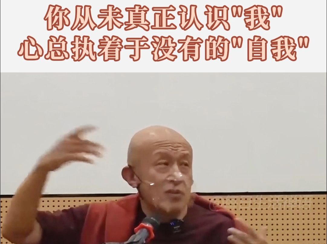 [图]感受下宗萨仁波切幽默智慧的开示：你的不安全感来源于你从未真正认识“自我”