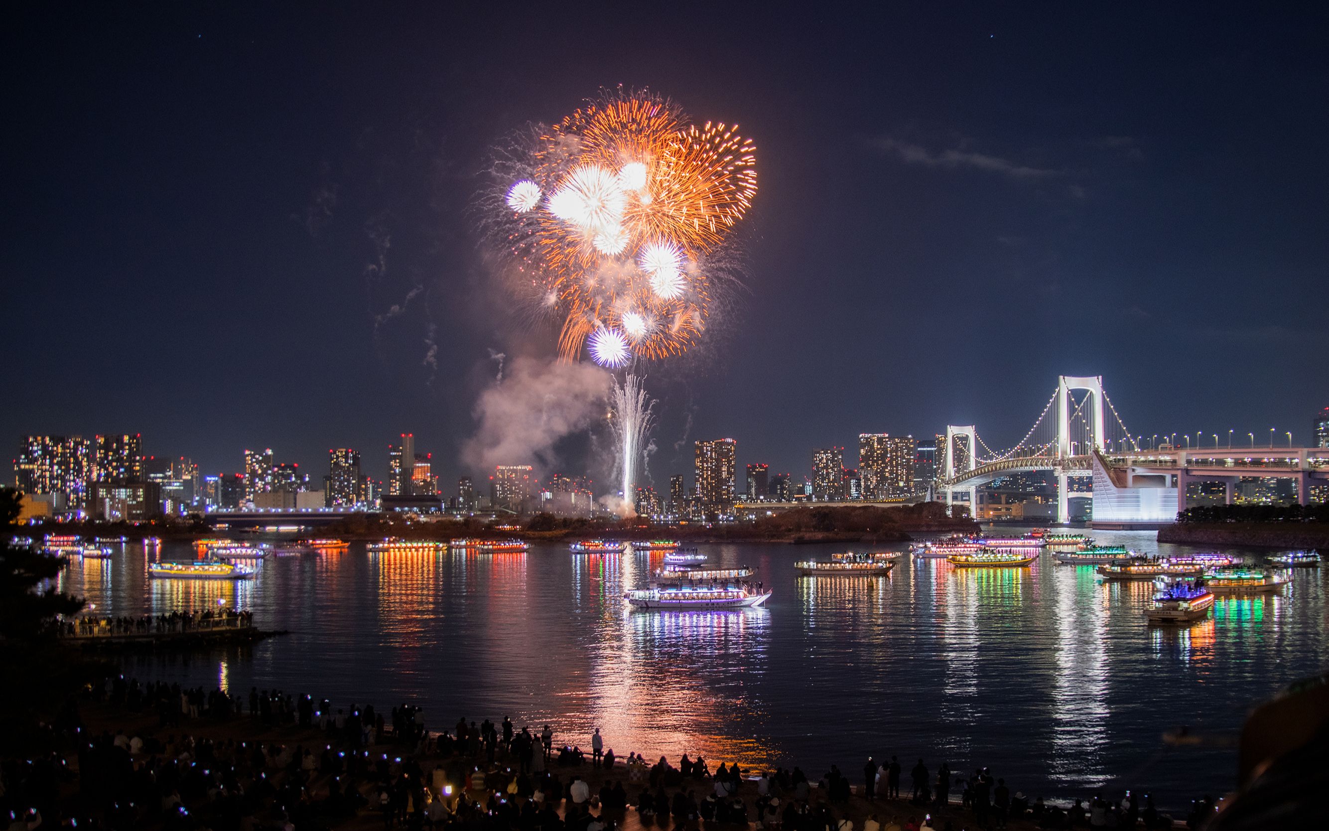 【留学vlog】在台场邂逅一场花火大会
