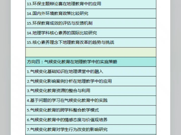 地理科学师范类毕业论文选题来了哔哩哔哩bilibili