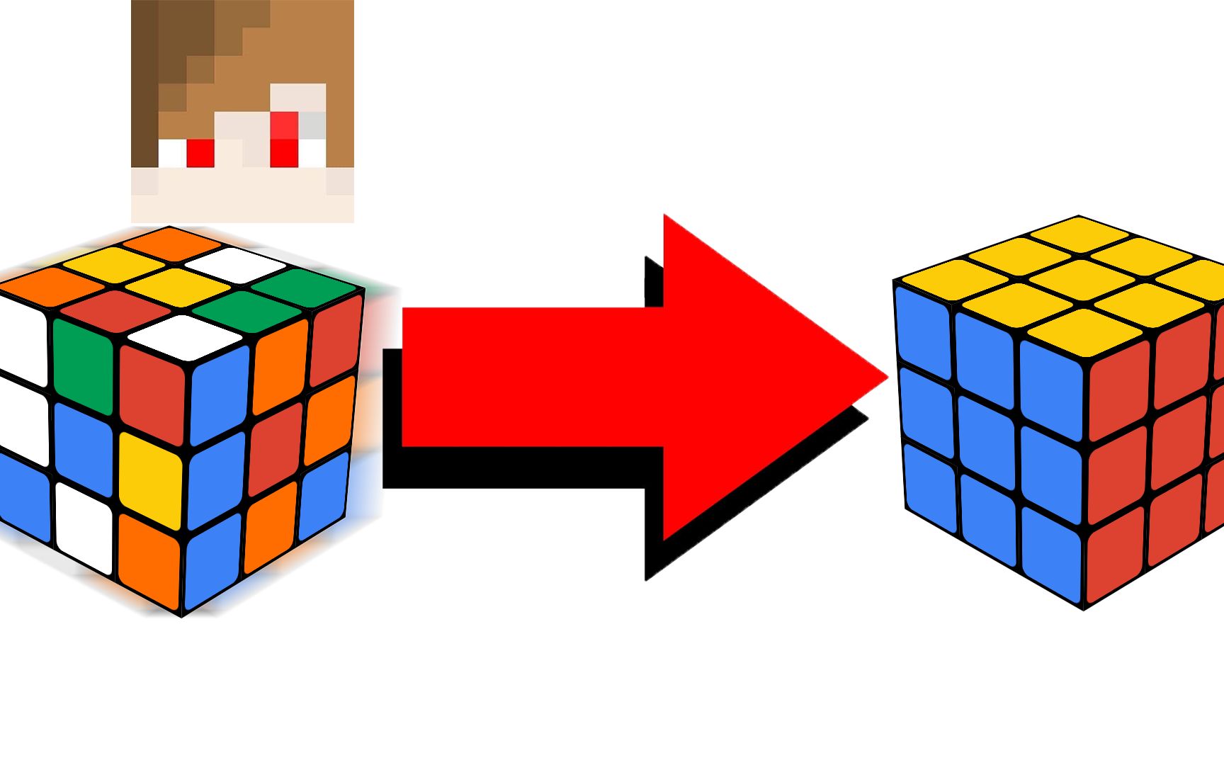 当我发现我的电脑壁纸可以拼魔方!