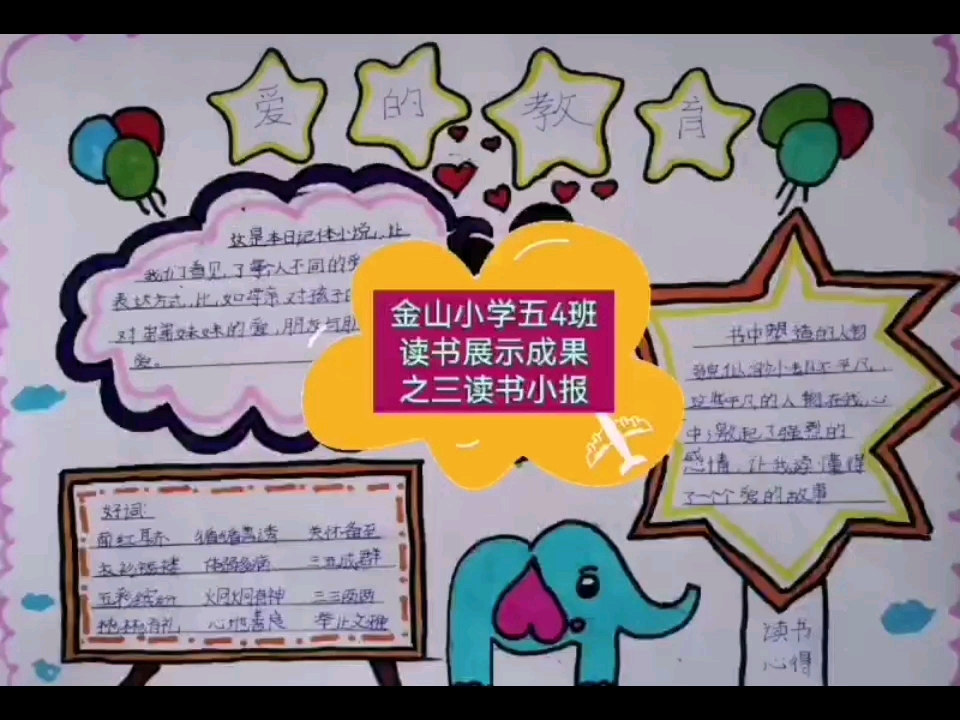 民乐县金山小学读书成果展示哔哩哔哩bilibili