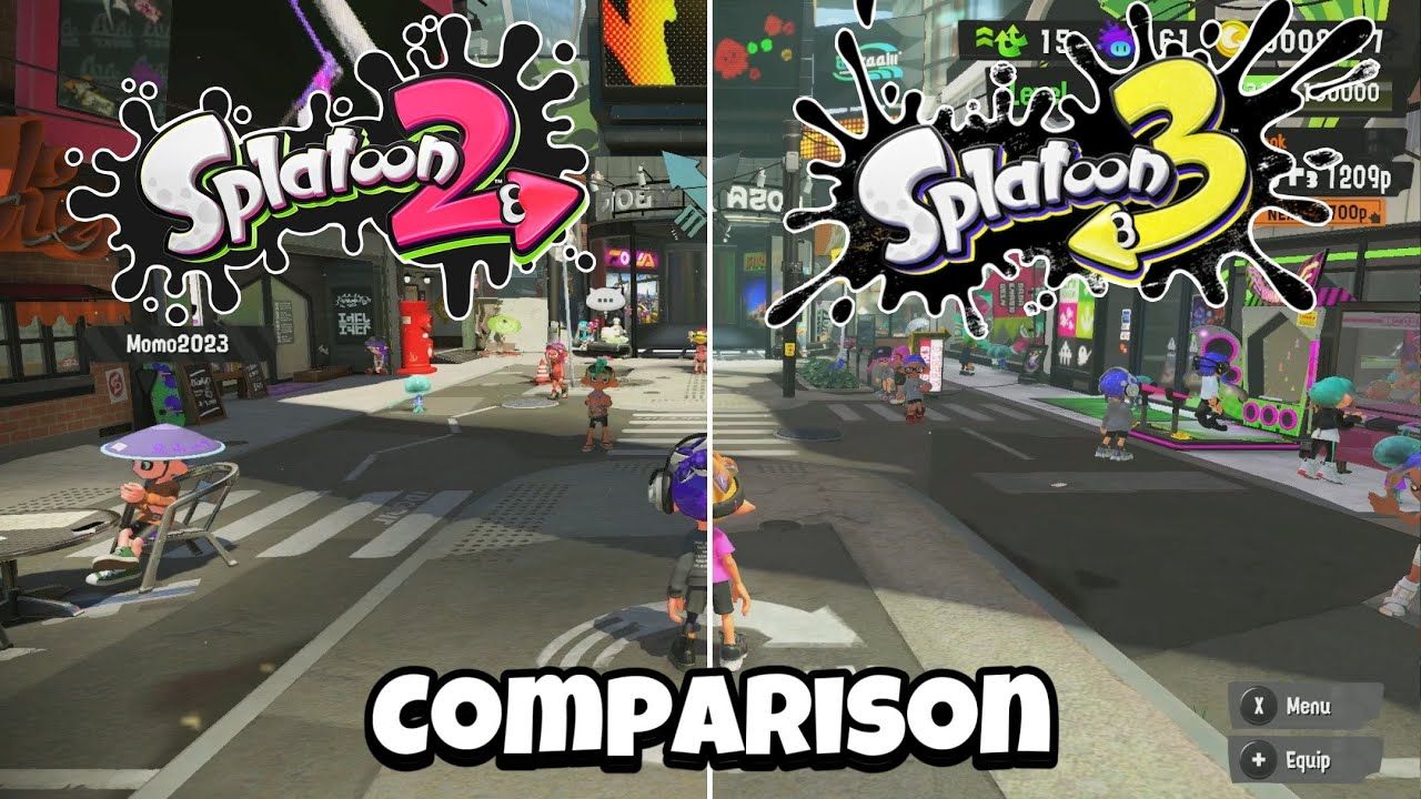 [图]【Splatoon3搬运】潮流矩阵 二代 VS 三代 对比