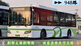 【POV 312】【含报站】【魔都视角 99】上海公交 948路 新郁支路新郁路 → 谈家渡路武宁支路 全程前方视角展望