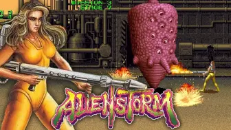 Download Video: 【Alien Storm  异形风暴】Arcade【无伤 一命通关】怀旧街机经典游戏永久收藏版【高清60帧】