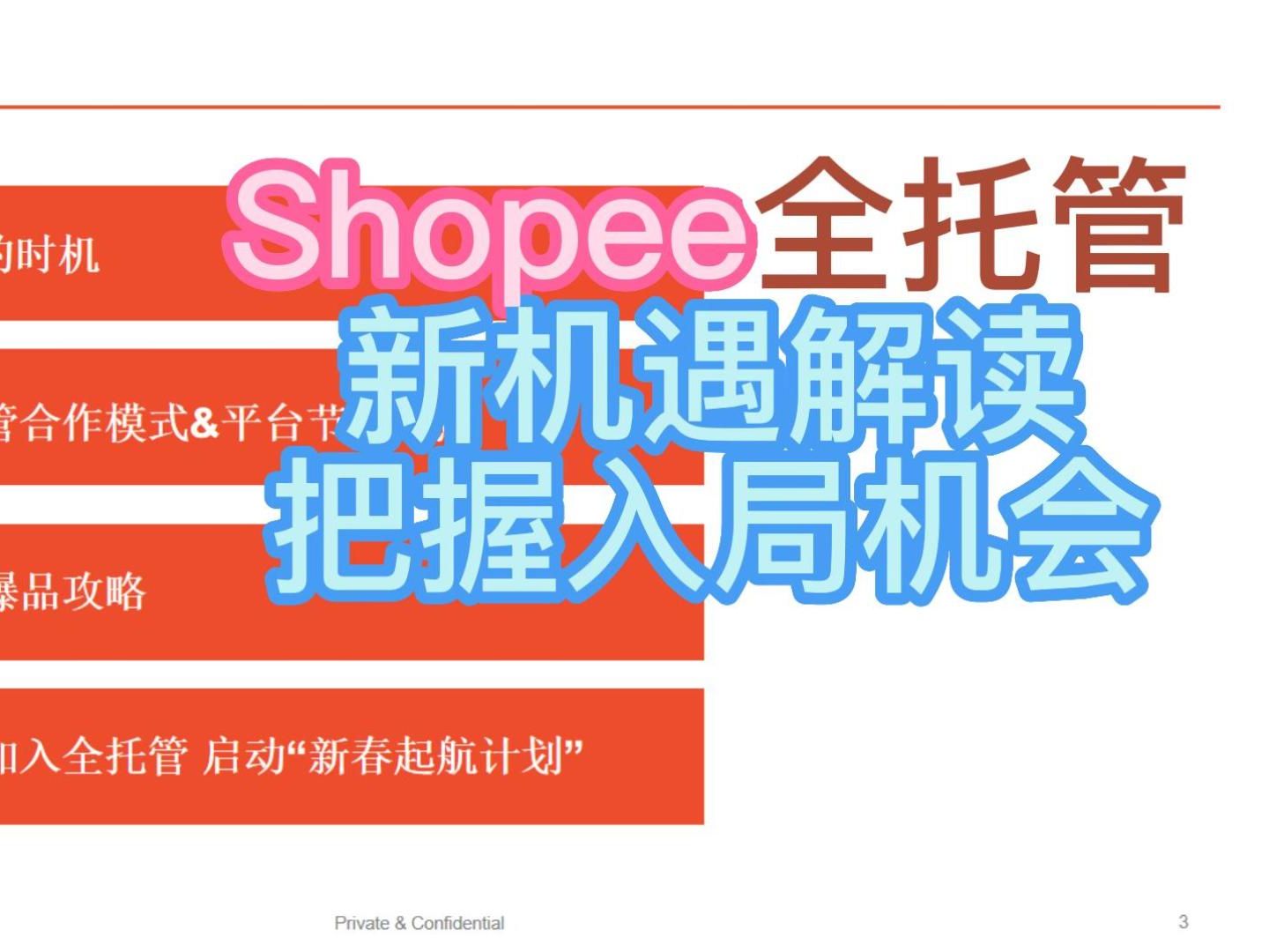 【2024年最新版】跨境全托管模式新起,跨境电商虾皮Shopee全托管模式详解,全托管模式优劣势,对于跨境卖家有什么影响,适合什么人群来做,一个视...