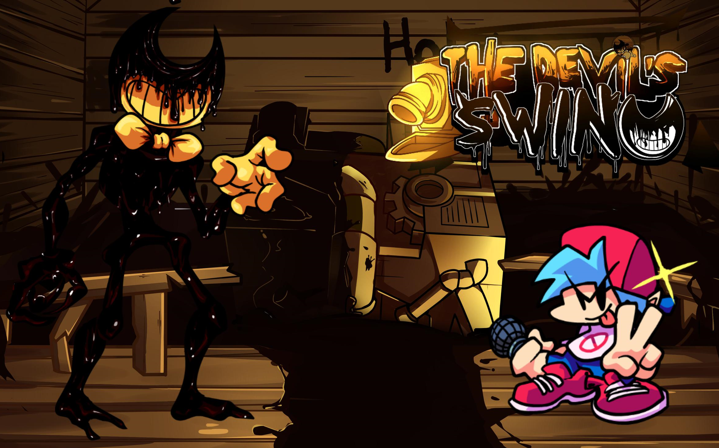 恶魔之翼:墨水恶魔bendy的斗争 优质模组the devils swing全流程展示