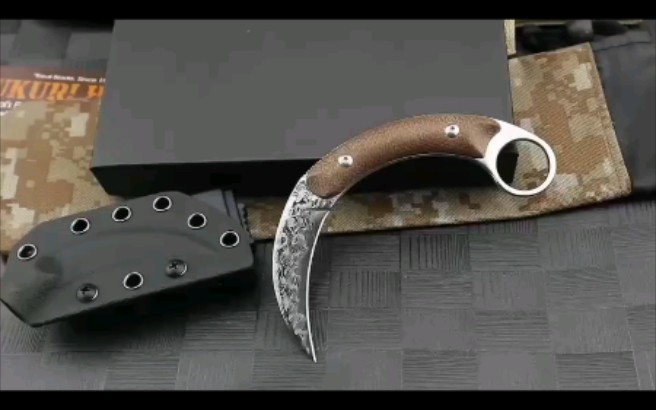 大马士革影月爪刀花式测评