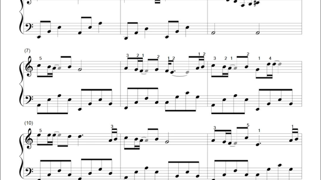 说好的幸福呢#钢琴教学 #周杰伦#五线谱#简单版#乐谱