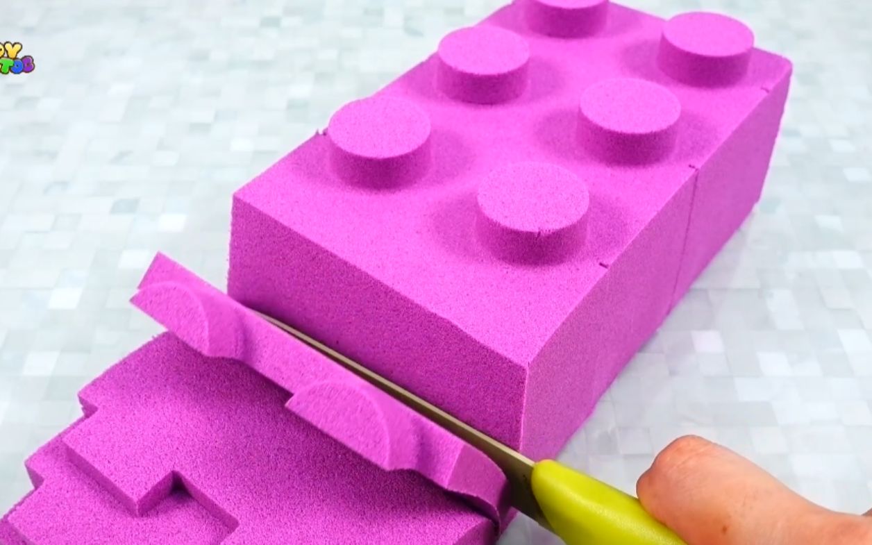 【解压太空沙】谁能想到这么解压的太空沙竟是儿童益智视频呢?