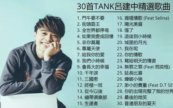 [图]Tank呂建忠 精选歌曲30首 如果你变成回忆