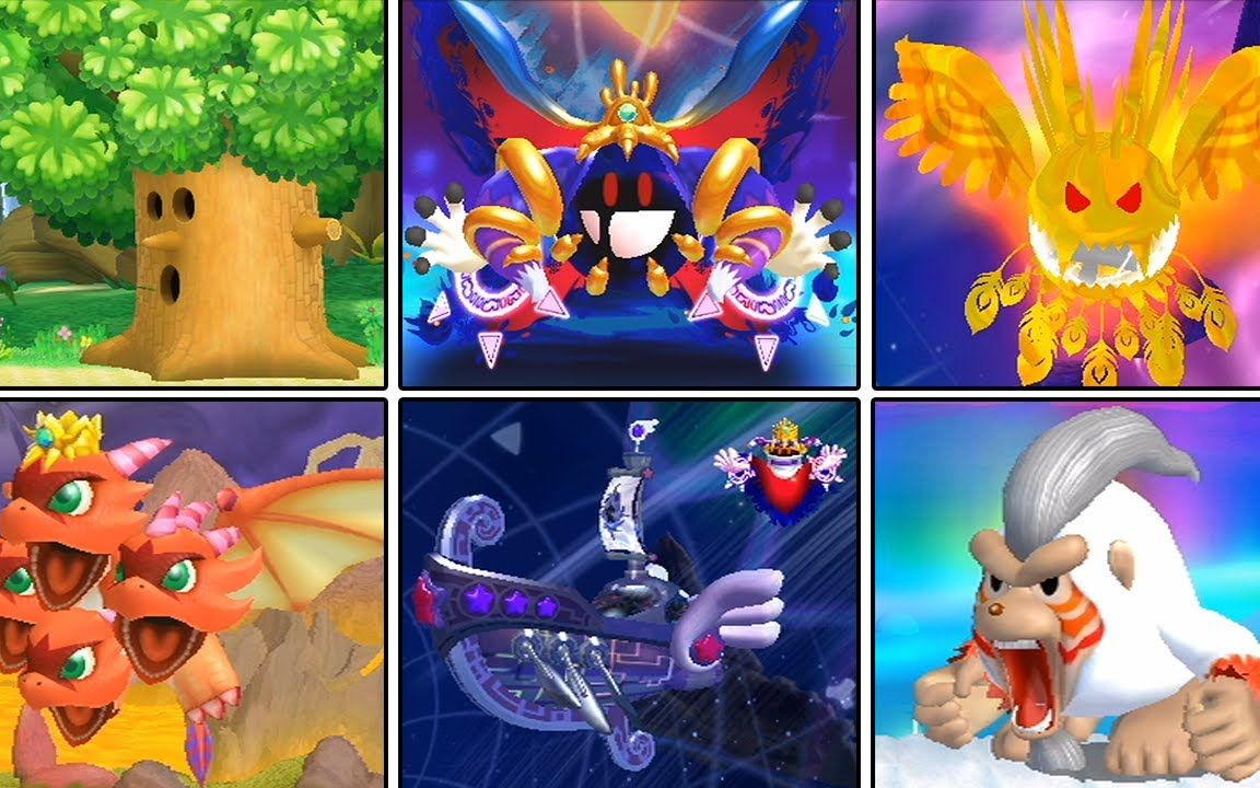 《星之卡比 wii》主要故事模式里的所有"boss战 结局"合集总结(ns