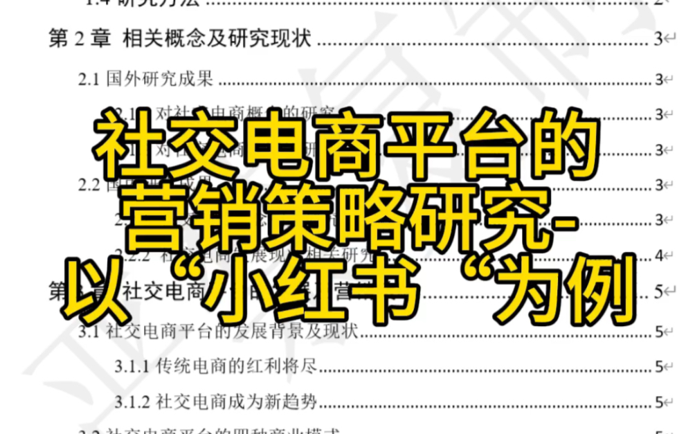 社交电商平台的营销策略研究以“小红书“为例哔哩哔哩bilibili