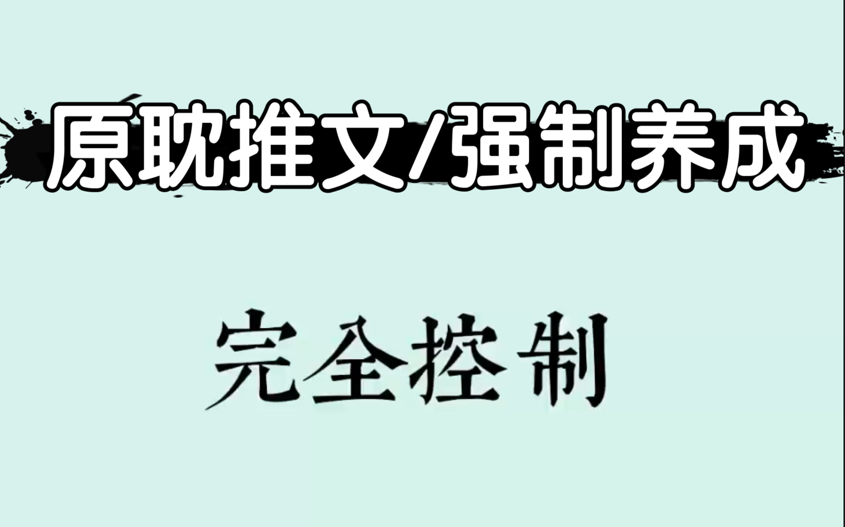 [图]原耽/强制文 完全控制by 天望