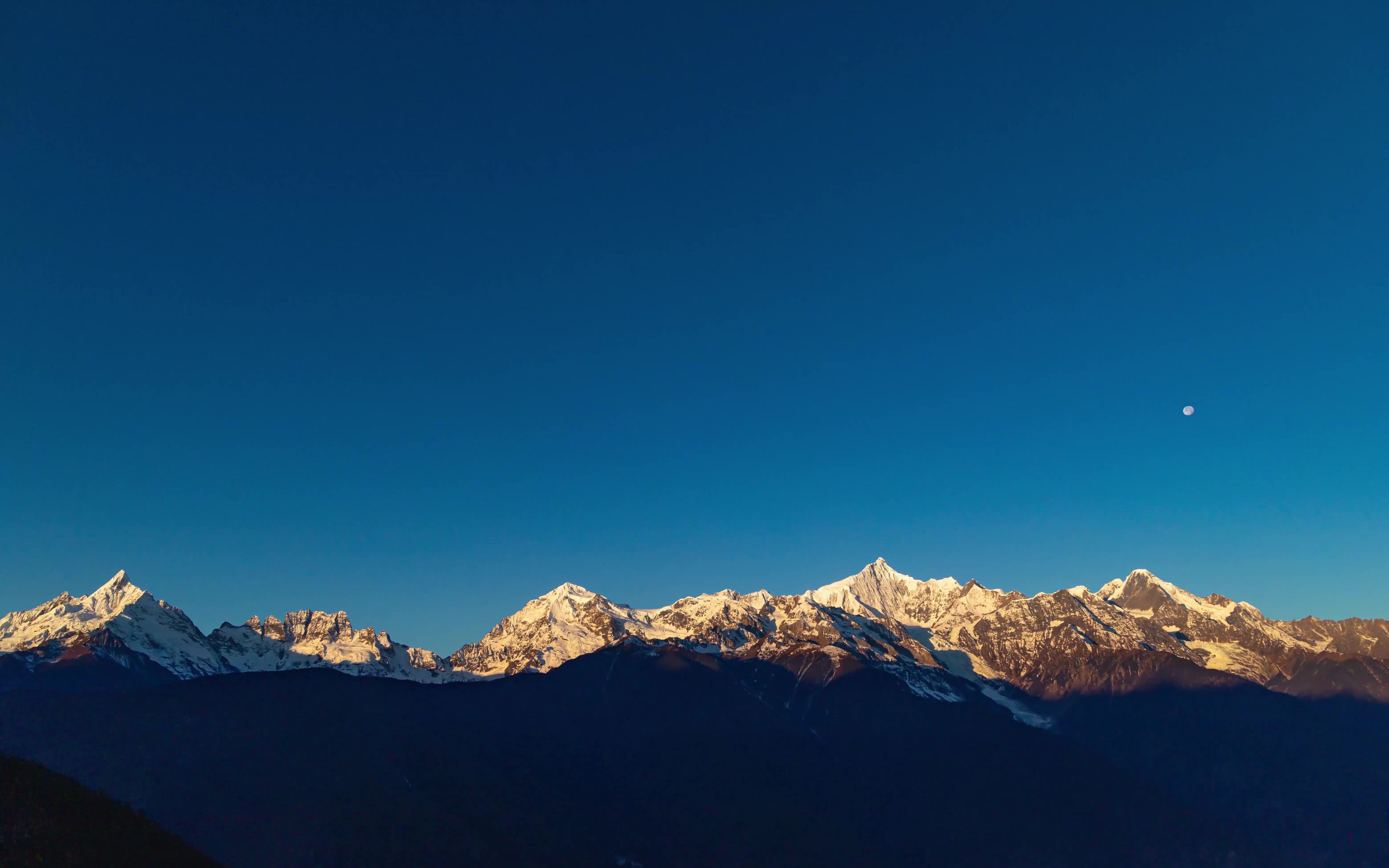 梅里雪山 日出 延迟摄影