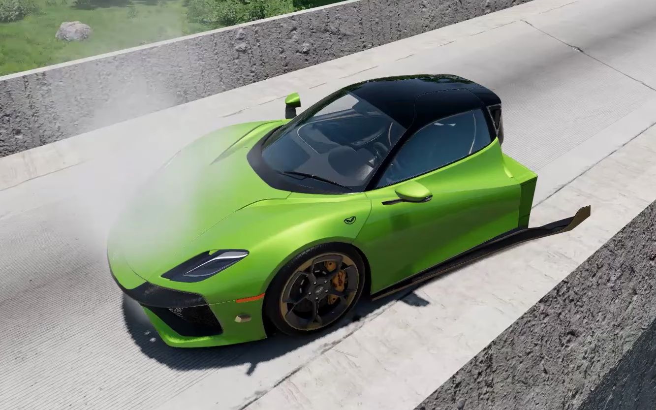 beamng模拟汽车跑车飙车坠落车祸碰撞