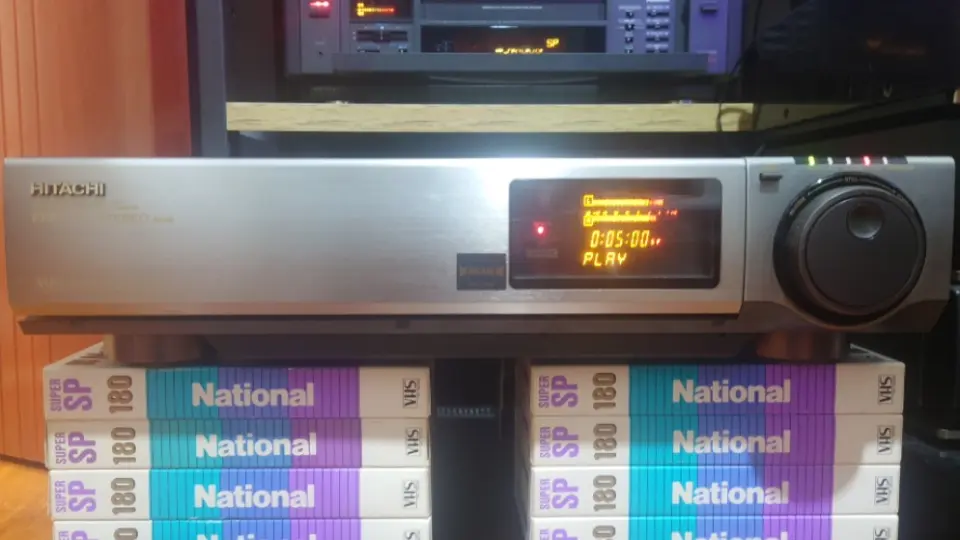 HITACHI 日立VT-F787EM VHS立体声磁带录像机放音演示_哔哩哔哩_bilibili